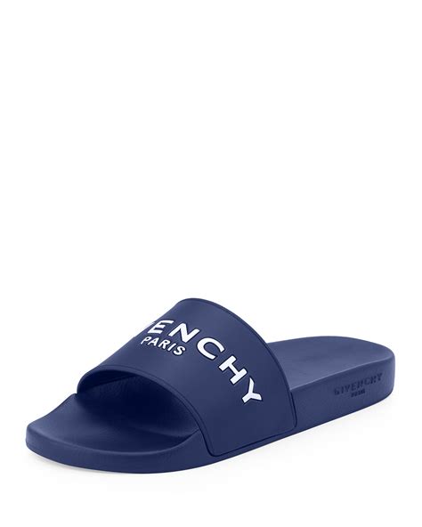 givenchy slides mens blue|givenchy slides white and black.